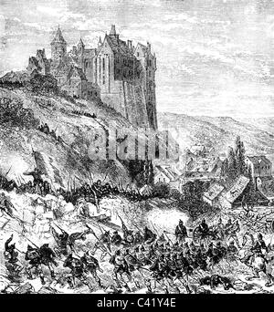 Evenements Guerre Franco Prussienne 1870 1871 Bataille De Chateaudun 18 10 1870 Charge D Infanterie Allemande Gravure De Bois Fin Du Xixe Siecle Soldats France Prusse Attaque Centre Franco Prusse Historique Historique Chateaudun Peuple