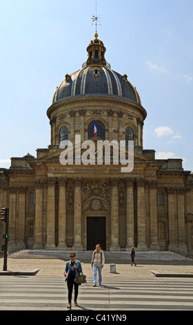 Institut de France, Paris, le Parlement des savants. Une société savante française, regroupant cinq académies. Banque D'Images