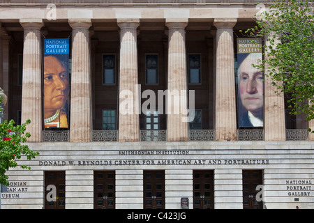 Smithsonian Institution, National Portrait Gallery, Washington DC Banque D'Images