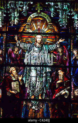 Église Cathédrale de Saint John the Divine, Manhattan, New York City Banque D'Images