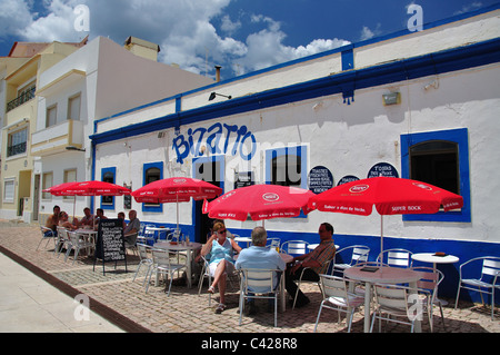 Bar de la plage, Praia de Peneco, Albufeira, région de l'Algarve, Portugal Banque D'Images