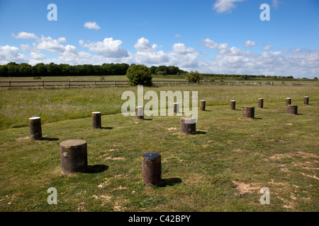 Woodhenge Wiltshire England UK Banque D'Images