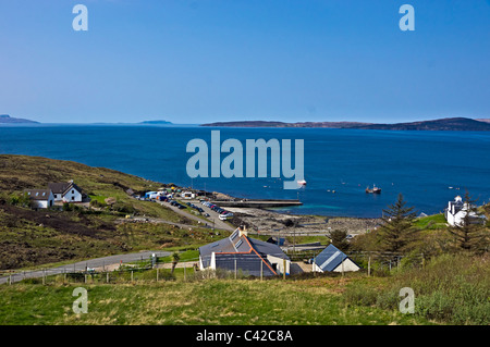 Pier domaine de petit village Elgol sur l'île de Skye avec le Loch Scavaig Banque D'Images