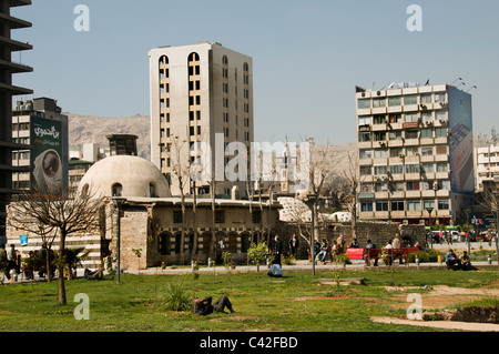 Bâtiment moderne de la ville centre de Damas en Syrie Banque D'Images