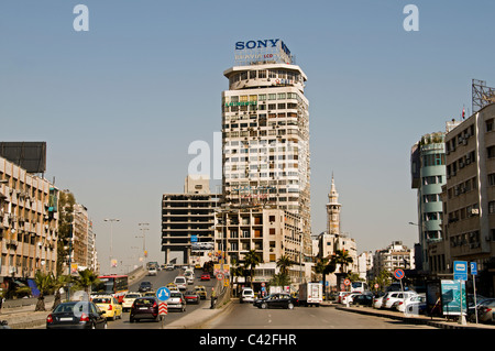 Bâtiment moderne de la ville centre de Damas en Syrie Banque D'Images