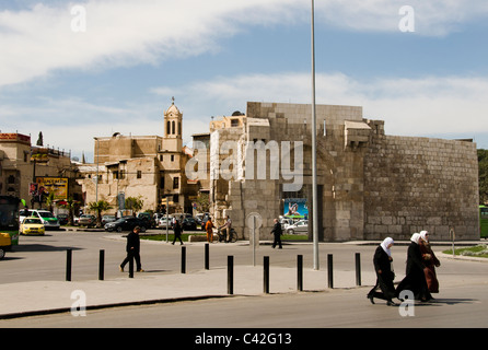 Bab Touma porte romaine de Saint Thomas ou Porte de Damas Syrie Byzantine Vénus Banque D'Images