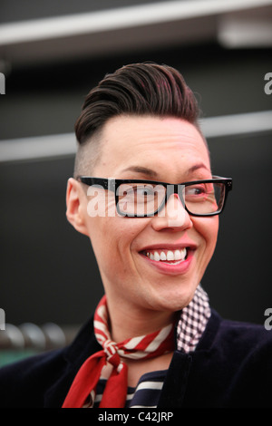 Gok Wan, celebrity fashion guru à Glasgow's 'Glam dans la ville" Banque D'Images