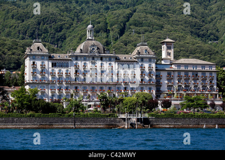 Grand Hotel Des Iles Borromées - le célèbre hôtel de luxe à Stresa, sur les rives du Lac Majeur Banque D'Images