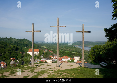 Gora Trzech Krzyzy à Kazimierz Dolny Banque D'Images