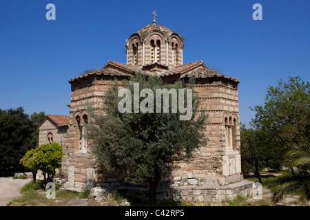 L'Église médiévale des Saints Apôtres de Solakis à l'Agora à Athènes, Grèce Banque D'Images