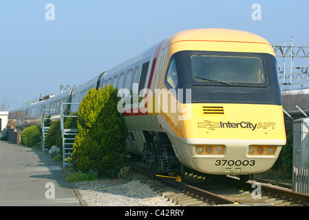 APT, l'avance Train de voyageurs, les locomotives à vapeur, la classe 31. Le Centre du patrimoine mondial de Crewe Crewe, autrefois l'âge de fer est une compagnie de mu Banque D'Images