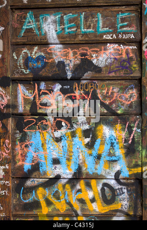 Le mur John Lennon à Prague Banque D'Images