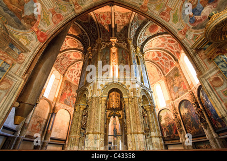 Charola, église principale, Convento de Cristo (UNESCO World Heritage), Tomar, Portugal, Portugal Banque D'Images