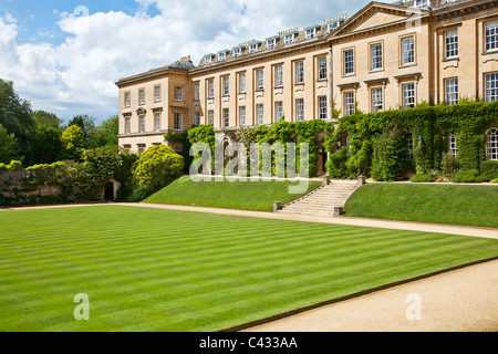 La principale de quad Worcester College, Université d'Oxford, Oxfordshire, Angleterre, Royaume-Uni, Grande Bretagne Banque D'Images