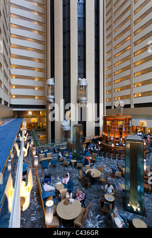 Hall, New York Marriott Marquis, Times Square, Manhattan, New York City Banque D'Images