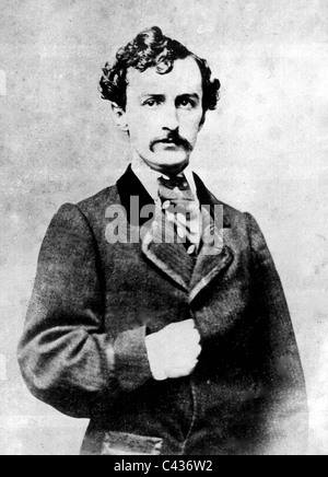 JOHN Wilkes Booth (1838-1865) acteur américain qui a assassiné le président Lincoln le 4 avril 1865 Banque D'Images