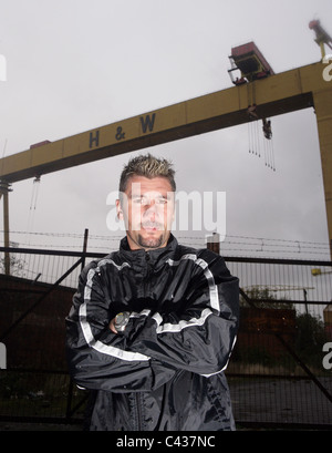 L'image sportive de Belfast : Boxer Wayne McCullough. Banque D'Images