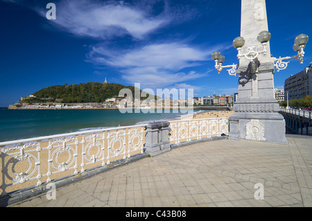 Shell Beach à San Sebastian, Espagne Banque D'Images