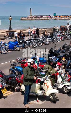 Ace Cafe Cicler courir à Margate Kent 30 Mai 2011 Banque D'Images