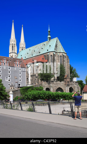 St. Peter et Paul church. ville de Görlitz (Zgorzelec). L'Allemagne, l'Europe, la Saxe Banque D'Images