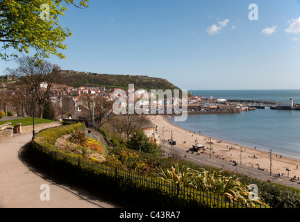 Scarborough South Bay sous le soleil. Banque D'Images