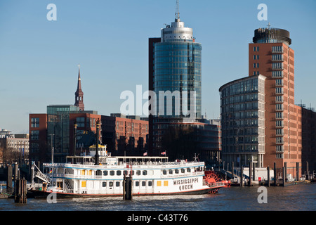 Allemagne, port, port, port d'aller-retour, Hambourg, ville hanséatique, aller-retour Banque D'Images