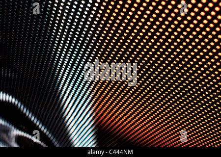 Close-up de formes sur un afficheur à LED Banque D'Images