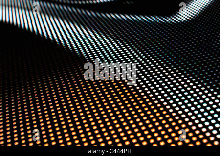 Close-up de formes sur un afficheur à LED Banque D'Images