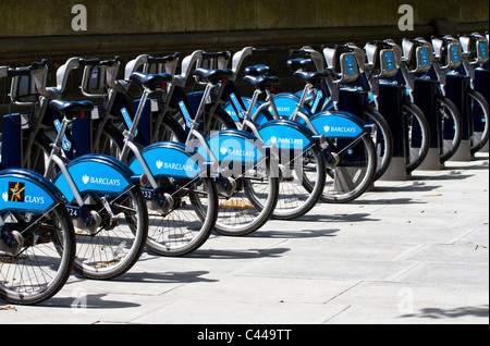 Système de location de vélo à Londres Banque D'Images