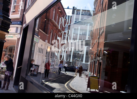 Restaurant Social Rue du pollen, Londres W1 Banque D'Images