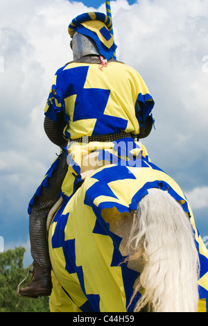 Les acteurs d'un jour de joutes Leeds Castle dans le Kent Banque D'Images