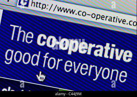 Close up de la Co-Operative logo tel que vu sur son site web. (Usage éditorial uniquement : -Print, télévision, e-book et le comité éditorial du site). Banque D'Images