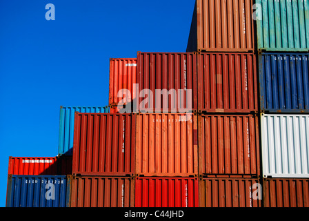 Les contenants d'expédition Banque D'Images