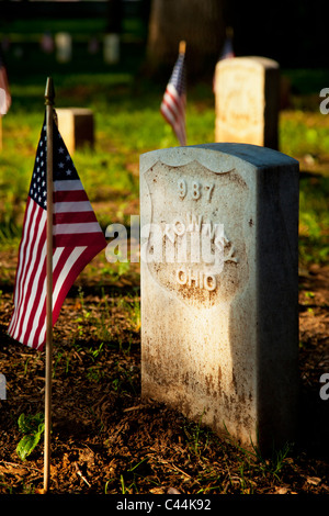 Champ de bataille National de Stones River et le Cimetière National de Memorial Day, Murfreesboro Tennessee USA Banque D'Images