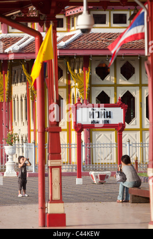 Gare Hua Hin Thaïlande Banque D'Images