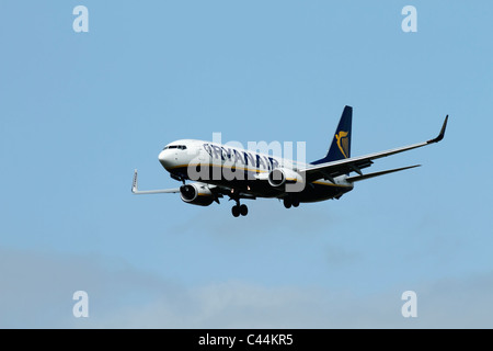 Ryanair Boeing 737 en vol, République d'Irlande Banque D'Images