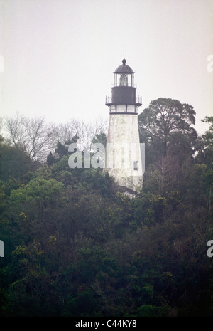 Amelia Island Lighthouse à Nassau County, Floride Banque D'Images