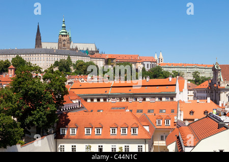 République Tchèque Prague - mala strana et hradcany castle Banque D'Images