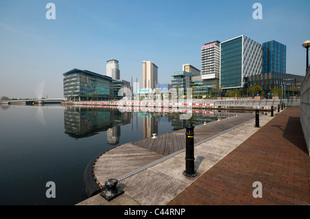 Salford Quays Media City, Angleterre Banque D'Images