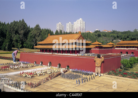 L'Asie, l'enfant, de la Chine, de la ville, la Cité Interdite, Guandong, maison de vacances, monument, Miniature, modèle, Province, Shenzhen, magnifique, le parc, Banque D'Images