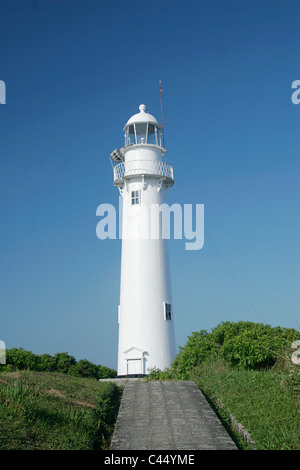 L'Amérique du Sud, le Brésil, l'État de Parana, Ilha do Mel, Farol Das Conchas, vue du phare sur l'île verdoyante Banque D'Images