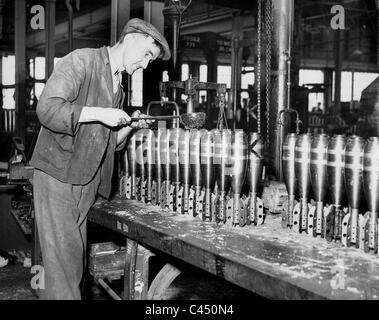 L'industrie de l'armement en Grande-Bretagne, 1938 Banque D'Images