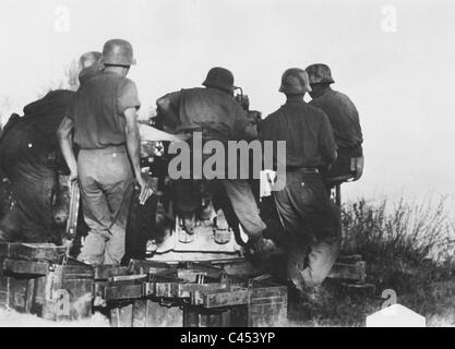 Flak allemande lors de vols dans l'Italie, 1943 Banque D'Images