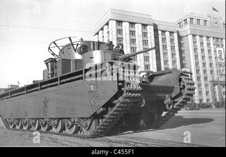 Réservoir de l'Armée Rouge à Moscou, 1940 Banque D'Images