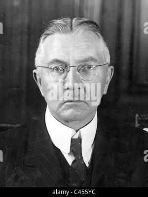 Portrait du banquier allemand Hjalmar Schacht, 1937 Banque D'Images