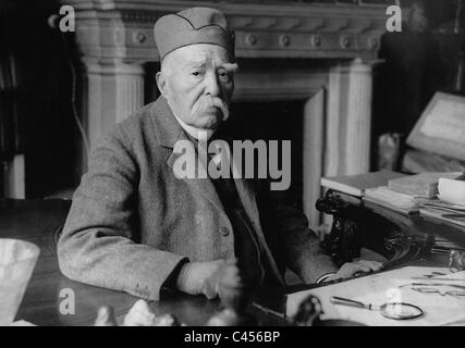 Georges Clemenceau sur son 87e anniversaire, 1928 Banque D'Images