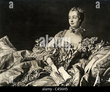 Jeanne Antoinette Marquise de Pompadour Banque D'Images