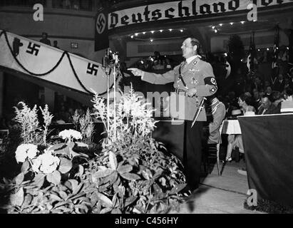 Franz Ritter von Epp, dans un discours au Sports Palace, 1934 Banque D'Images