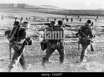 L'infanterie allemande en Russie, 1941 Banque D'Images