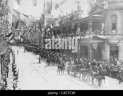 Duc Arthur de Connaught sur le chemin de l'ouverture de l'Afrique du Sud Le Parlement fédéral Banque D'Images